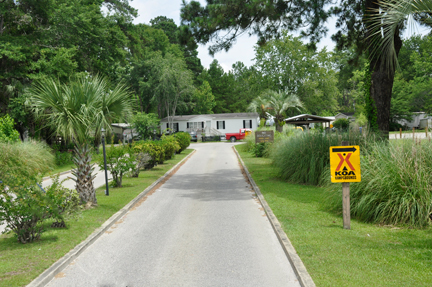 KOA sign and entrance